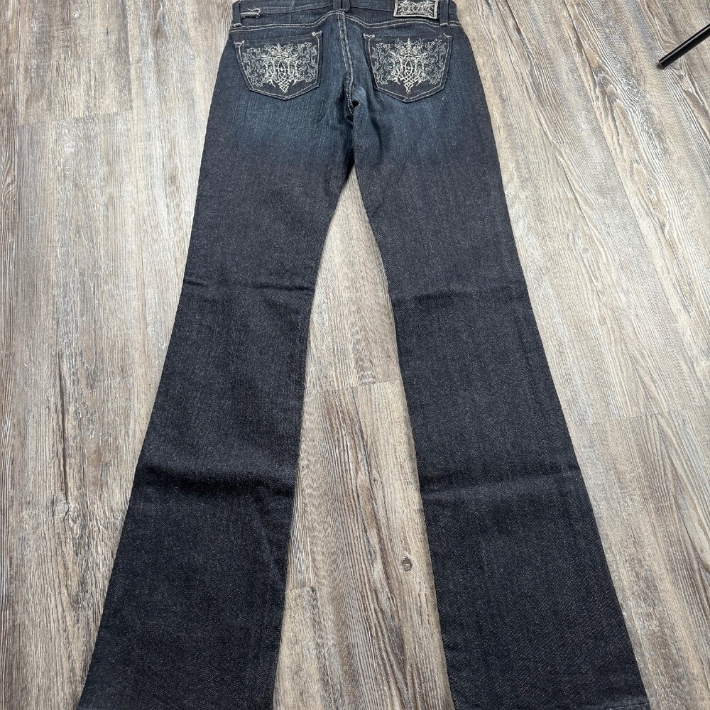 KanCan Women's 7 Dark Wash Flare Leg Jeans READ has flaw - Picture 6 of 6